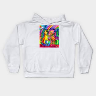 Painting with Cosmic Love Kids Hoodie